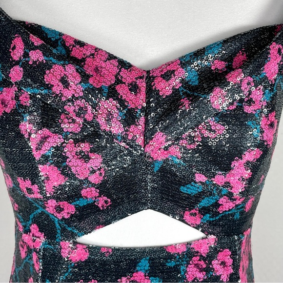 Wayf Janet Off-the-Shoulder Sequin Flounce Dress - Picture 7 of 15